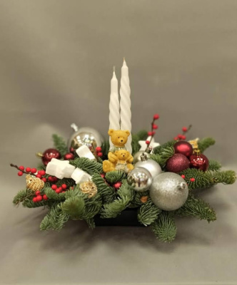 Букет "Новогоднее чудо" из нобилиса.