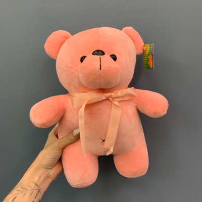 Игрушка Мишка цветной велюровый 30 см. средний N 56316